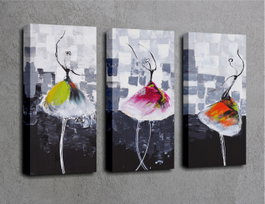 Wallity UC033 Lienzo Decorativo Multicolor (3 Piezas)